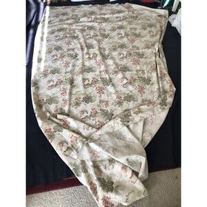 Vtg Farmhouse Grapes Leaves 🍁 Cotton  Tablecloth 50x80 Oval